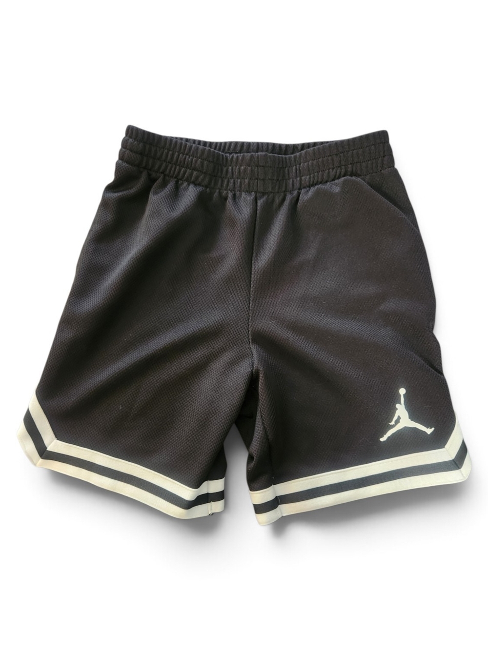 Boys Nike Air Jordan Black Shorts with White Trim
